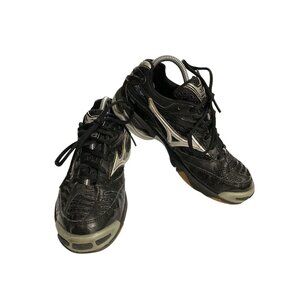 Mizuno Wave Lightning 6 Women's size 7.5 Black Silver Volleyball Shoes